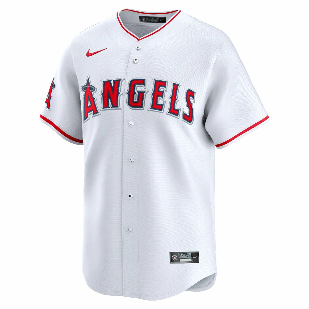 White Los Angeles Angels Nike Home Limited Jersey