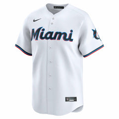 White Miami Marlins Nike Home Limited Jersey