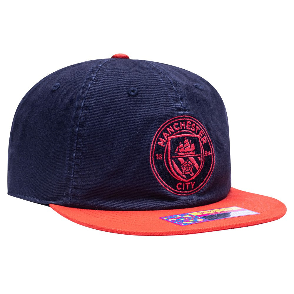 Manchester City Fan Ink Wander Snapback Hat