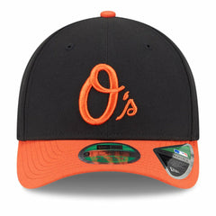 Black Baltimore Orioles New Era Player Replica 9FORTY Adjustable Hat