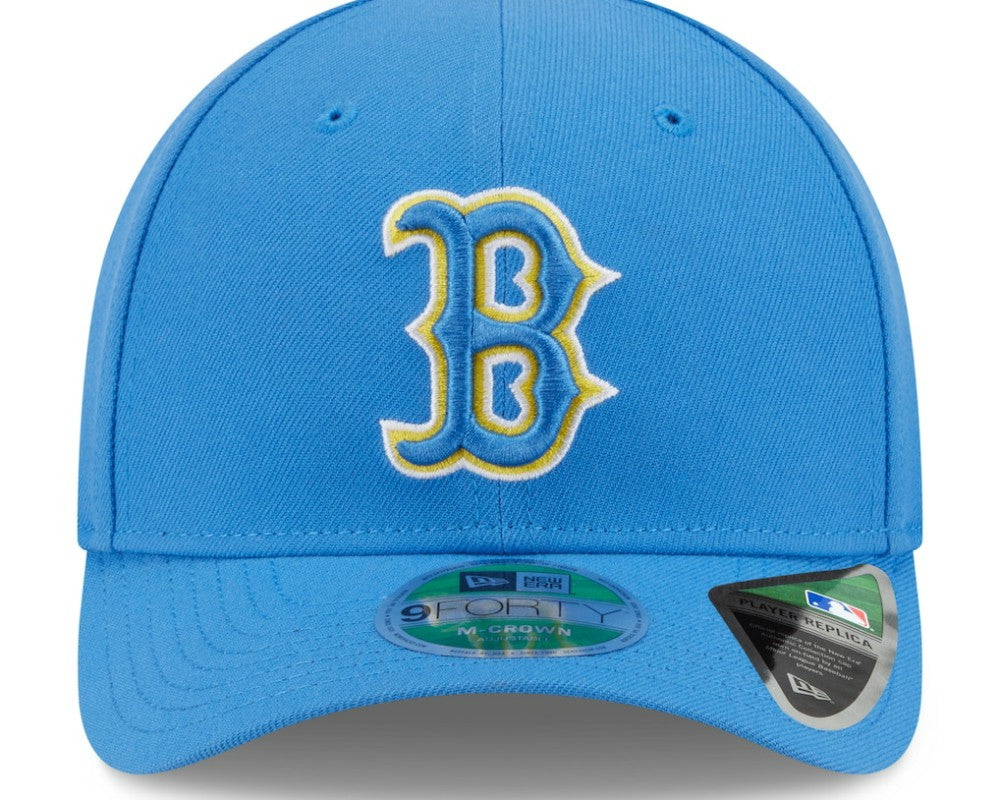 Light Blue Boston Red Sox New Era Player Replica 9FORTY Adjustable Hat