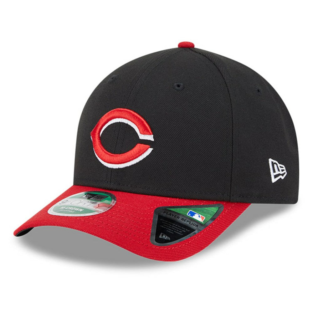 Black/Red Cincinnati Reds New Era Player Replica 9FORTY Adjustable Hat