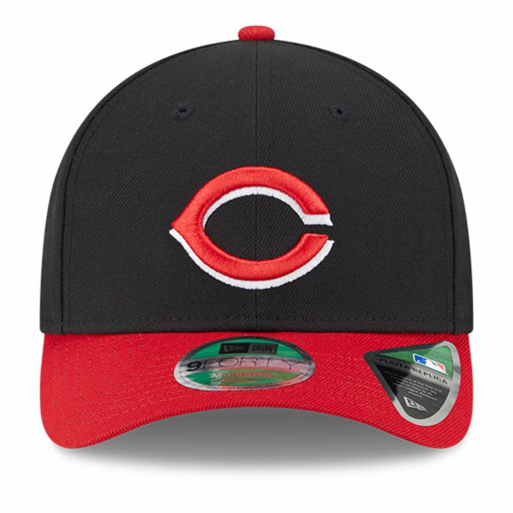 Black/Red Cincinnati Reds New Era Player Replica 9FORTY Adjustable Hat