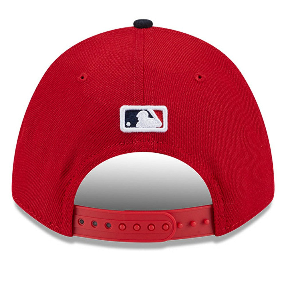 Red/Black Cleveland Guardians New Era Replica 9FORTY Adjustable Hat