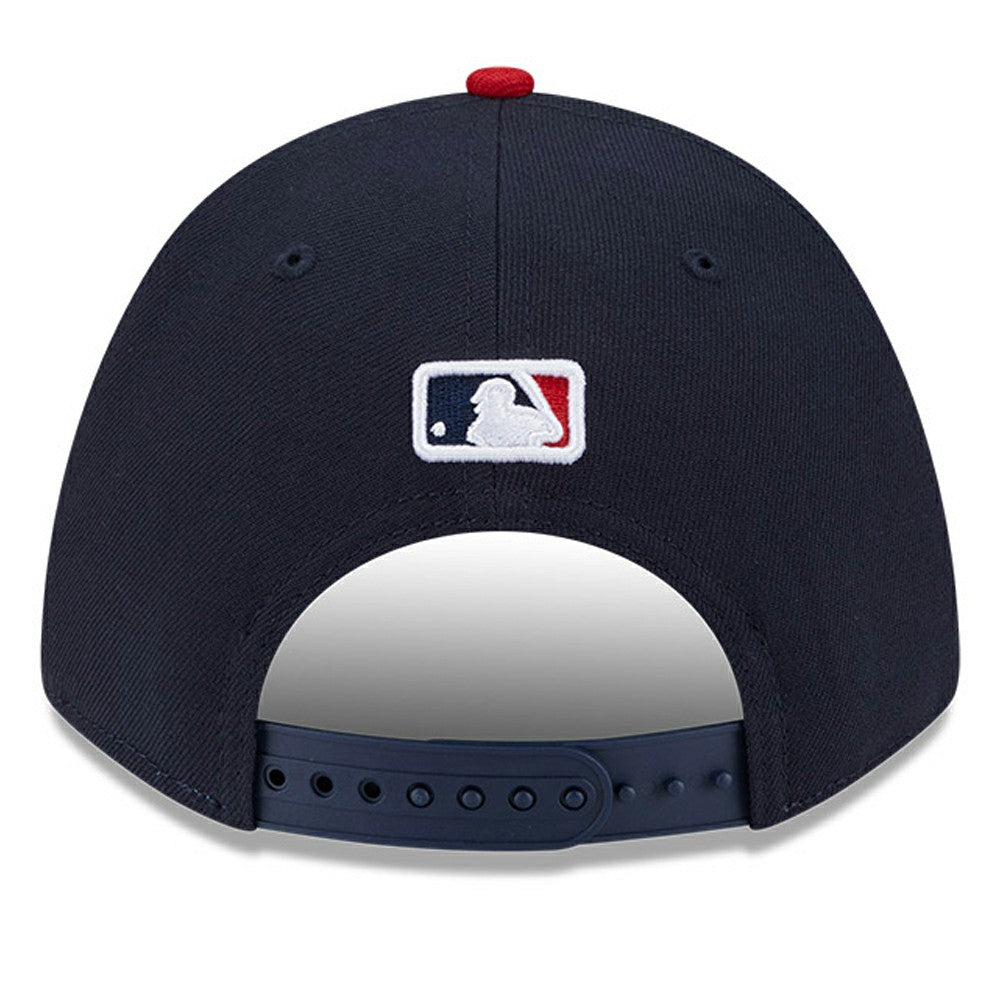 Navy Cleveland Guardians New Era Player Replica 9FORTY Adjustable Hat