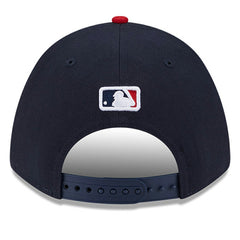 Navy Cleveland Guardians New Era Player Replica 9FORTY Adjustable Hat