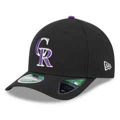 Black Colorado Rockies New Era Player Replica 9FORTY Adjustable Hat