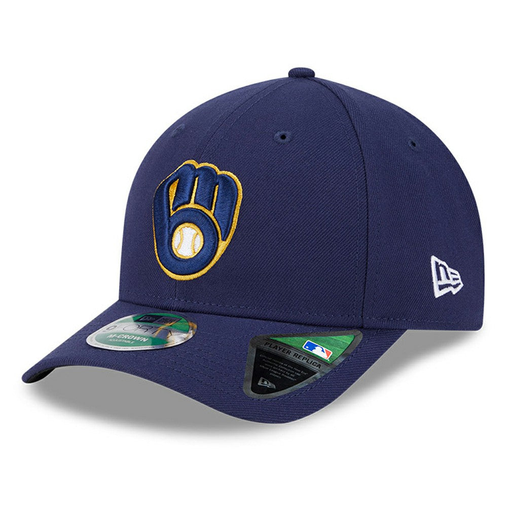 Navy Milwaukee Brewers New Era Player Replica 9FORTY Adjustable Hat