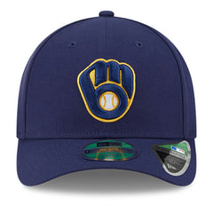 Navy Milwaukee Brewers New Era Player Replica 9FORTY Adjustable Hat