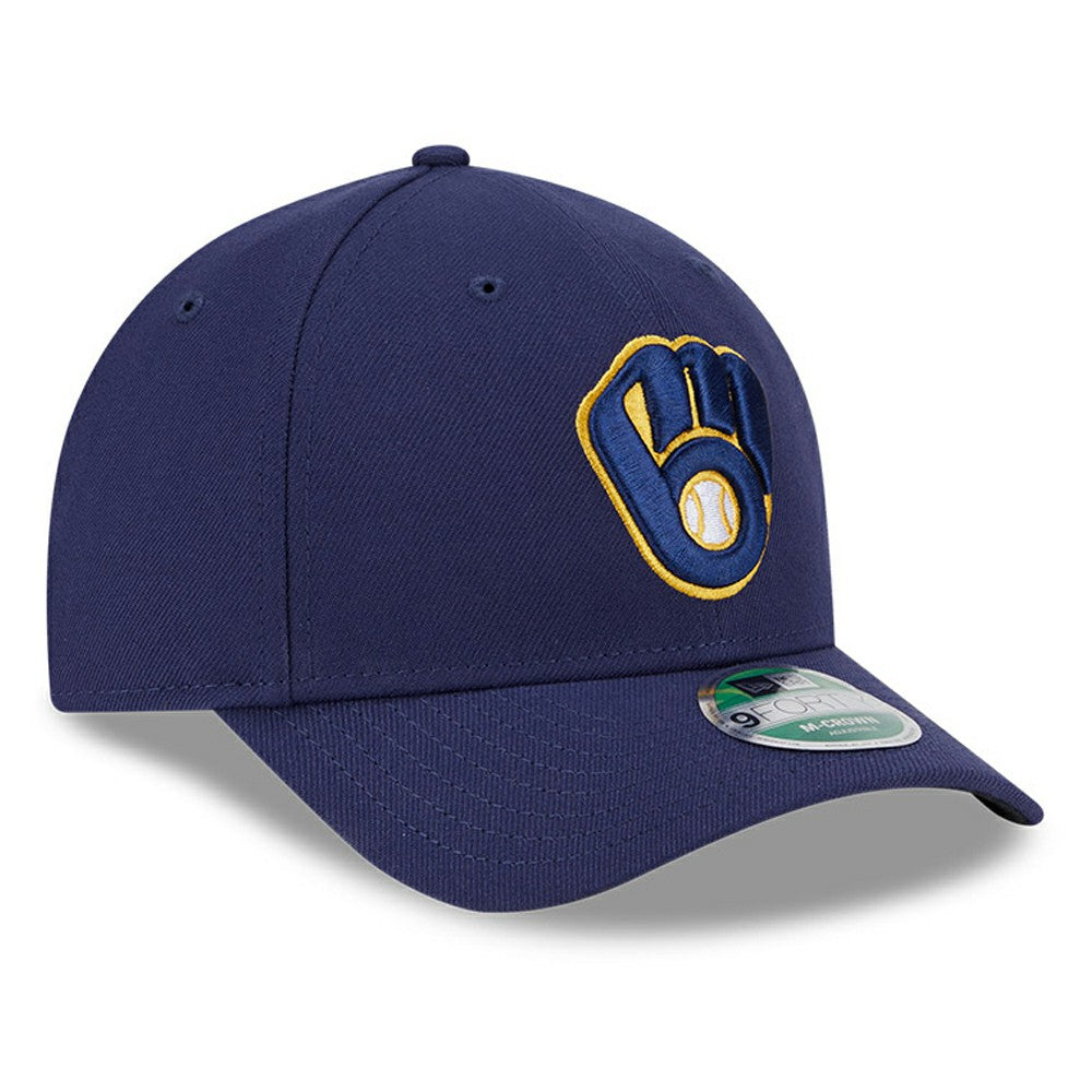 Navy Milwaukee Brewers New Era Player Replica 9FORTY Adjustable Hat