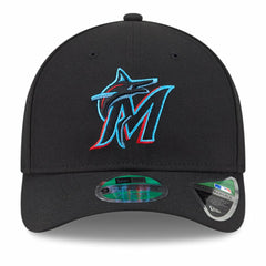 Black Miami Marlins New Era Player Replica 9FORTY Adjustable Hat