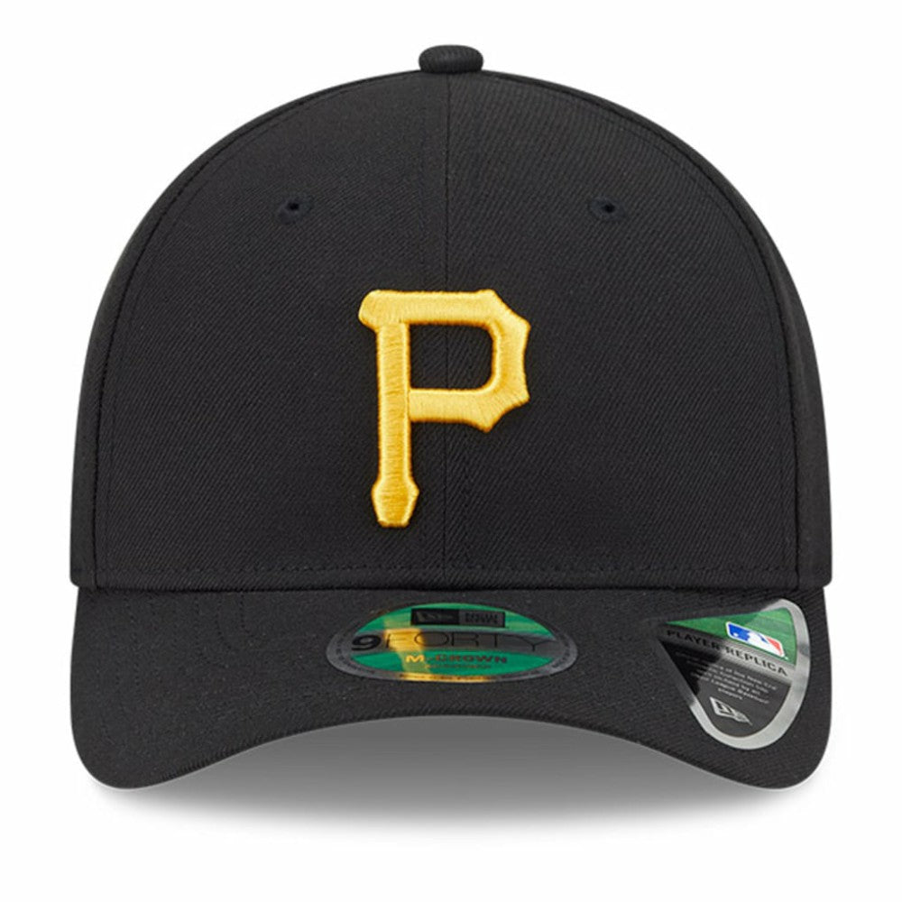 Black Pittsburgh Pirates New Era Player Replica 9FORTY Adjustable Hat