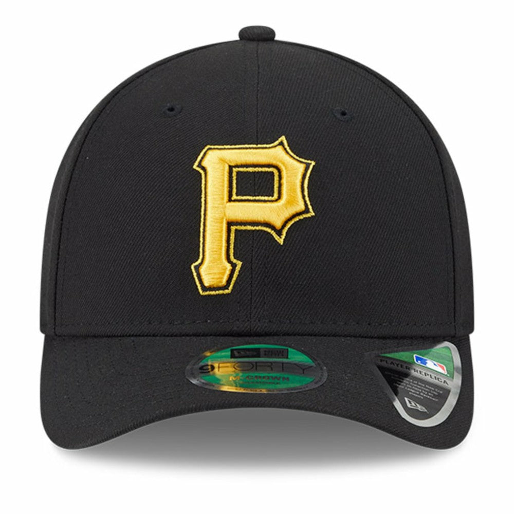 Black Pittsburgh Pirates New Era Player Replica 9FORTY Adjustable Hat
