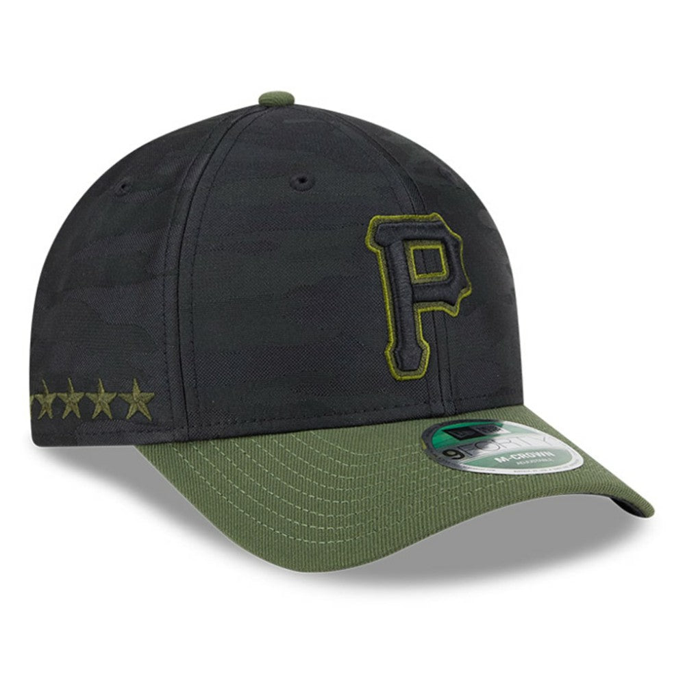 Black Pittsburgh Pirates New Era Player Replica 9FORTY Adjustable Hat