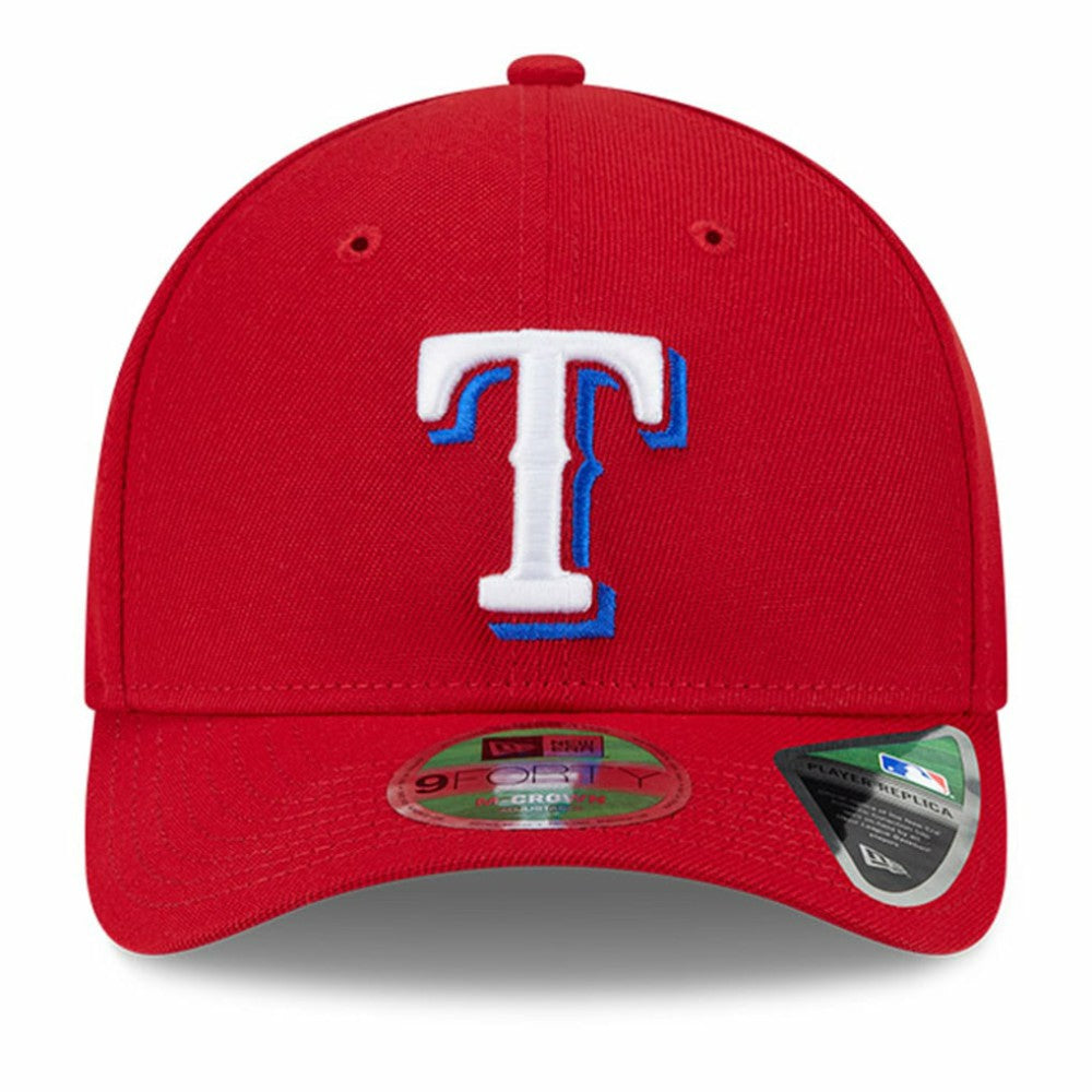 Red Texas Rangers New Era Player Replica 9FORTY Adjustable Hat