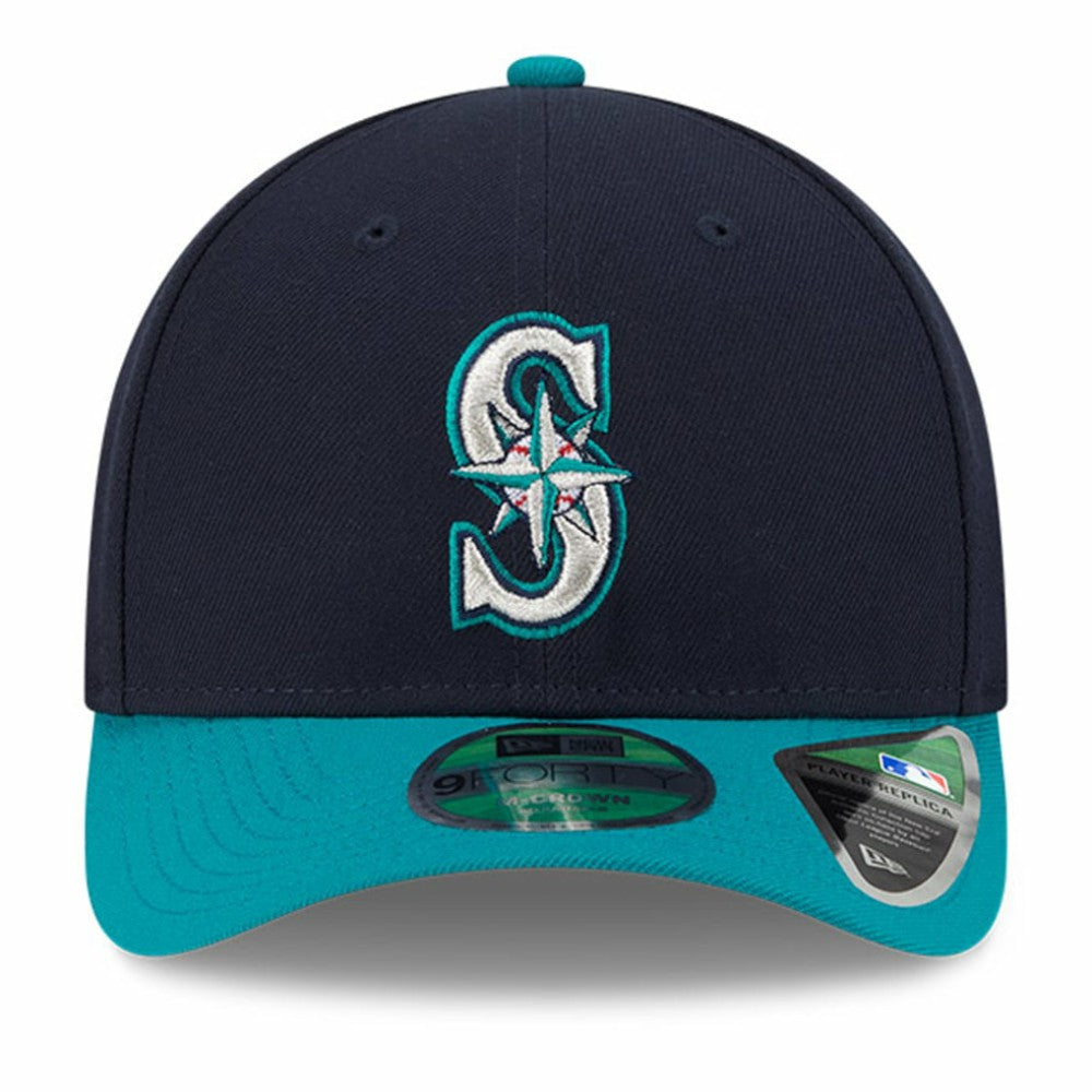 Navy Seattle Mariners New Era Player Replica 9FORTY Adjustable Hat