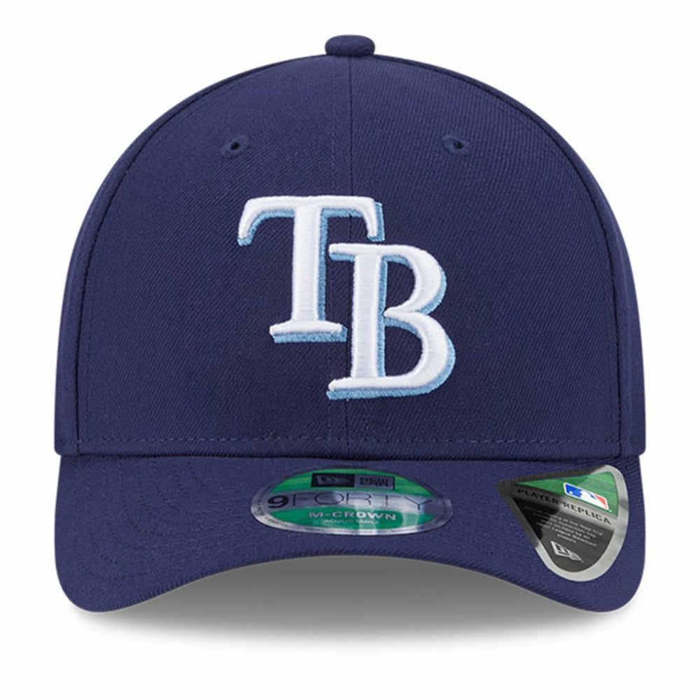 Navy Tampa Bay Rays New Era Player Replica 9FORTY Adjustable Hat