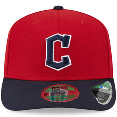 Red/Black Cleveland Guardians New Era Player Replica 9SEVENTY Adjustable Hat