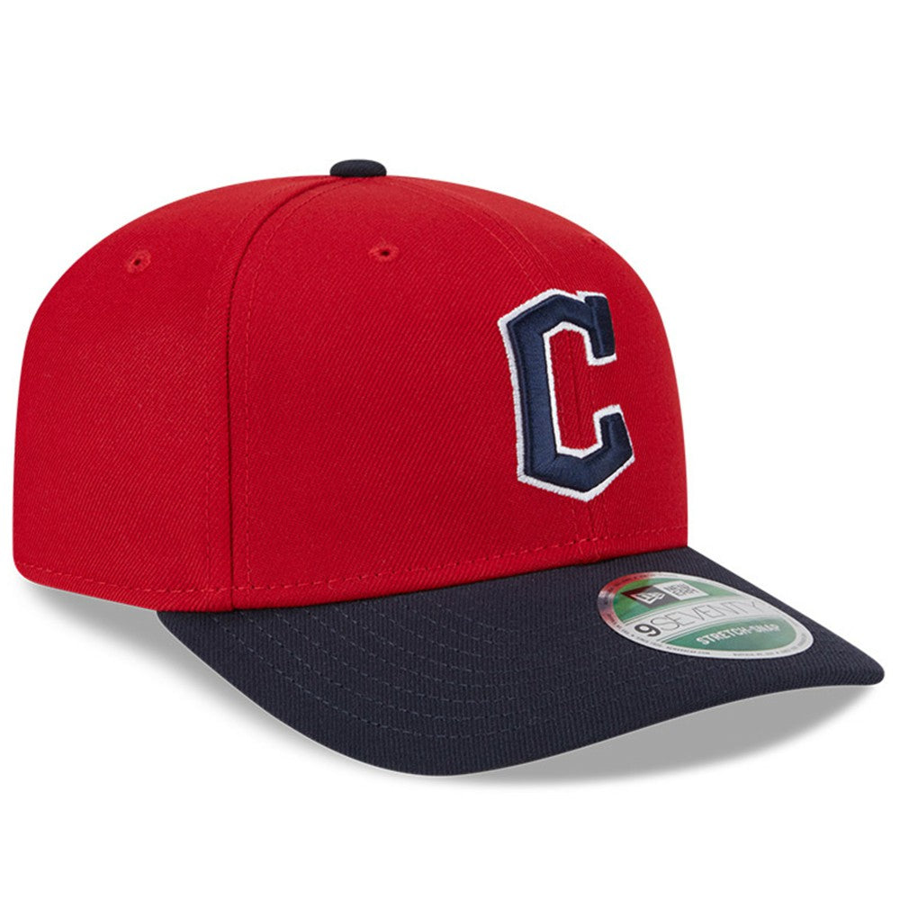 Red/Black Cleveland Guardians New Era Player Replica 9SEVENTY Adjustable Hat