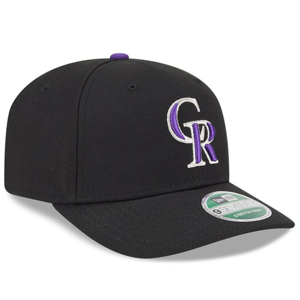 Black Colorado Rockies New Era Player Replica 9SEVENTY Adjustable Hat