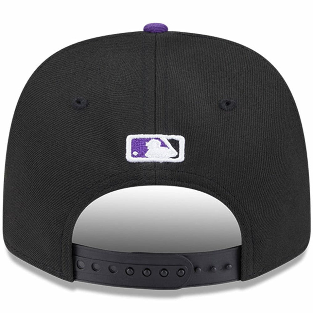 Black Colorado Rockies New Era Player Replica 9SEVENTY Adjustable Hat