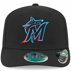 Black Miami Marlins New Era Player Replica 9SEVENTY Adjustable Hat