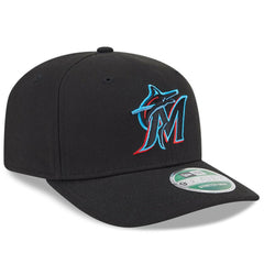 Black Miami Marlins New Era Player Replica 9SEVENTY Adjustable Hat