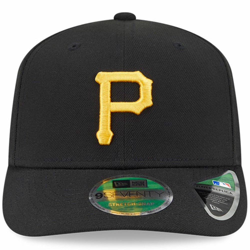 Black Pittsburgh Pirates New Era Player Replica 9SEVENTY Adjustable Hat