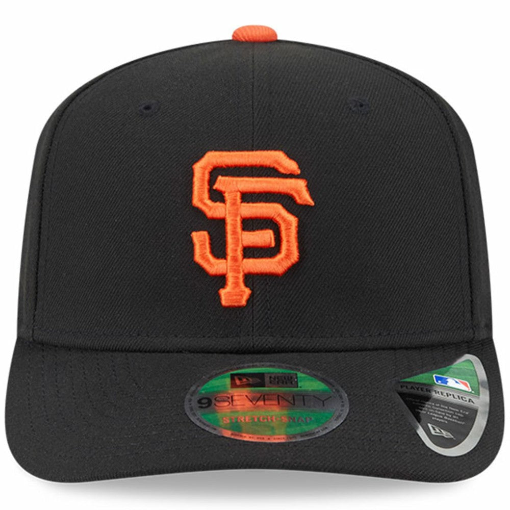 Black San Francisco Giants New Era Player Replica 9SEVENTY Adjustable Hat