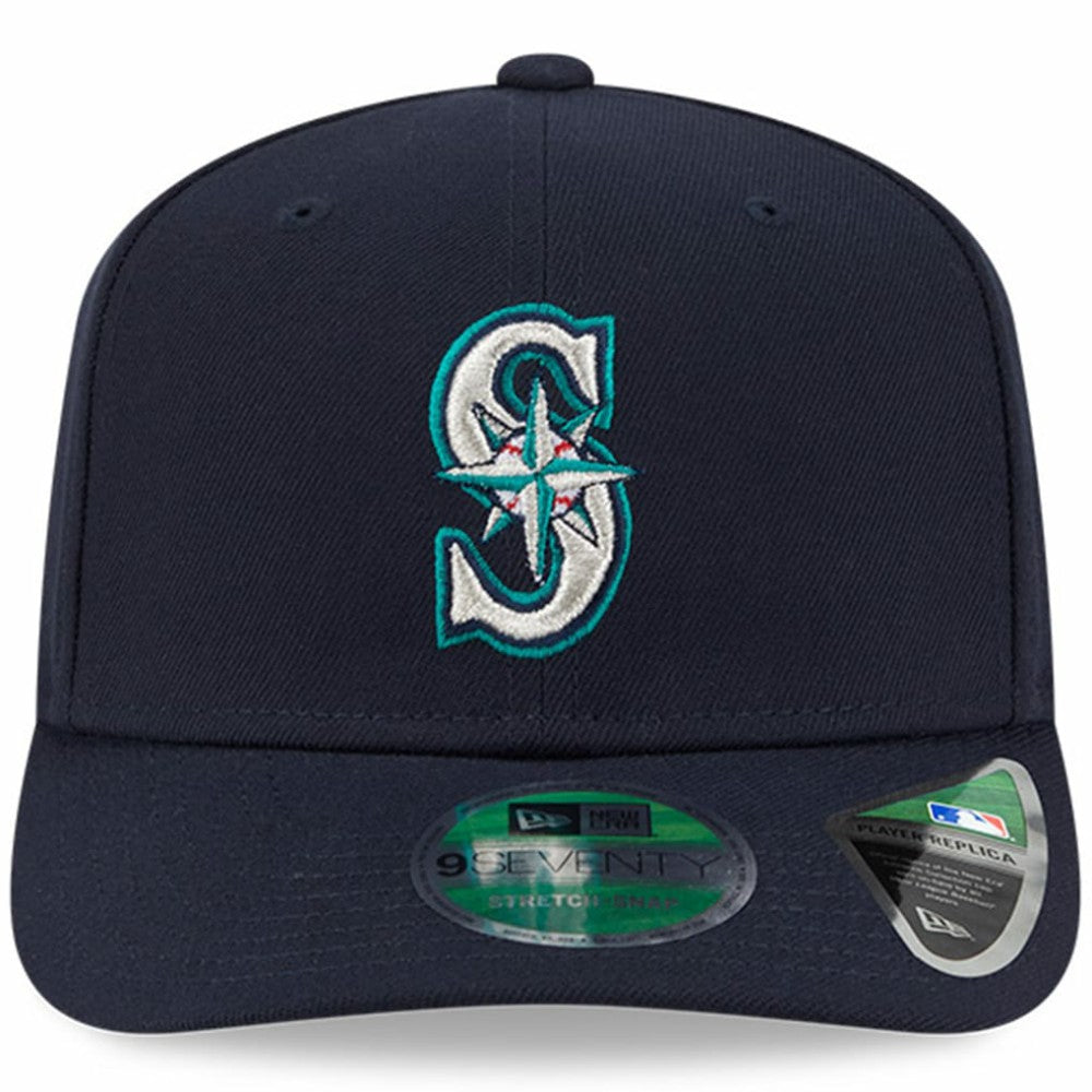 Navy Seattle Mariners New Era Player Replica 9SEVENTY Adjustable Hat