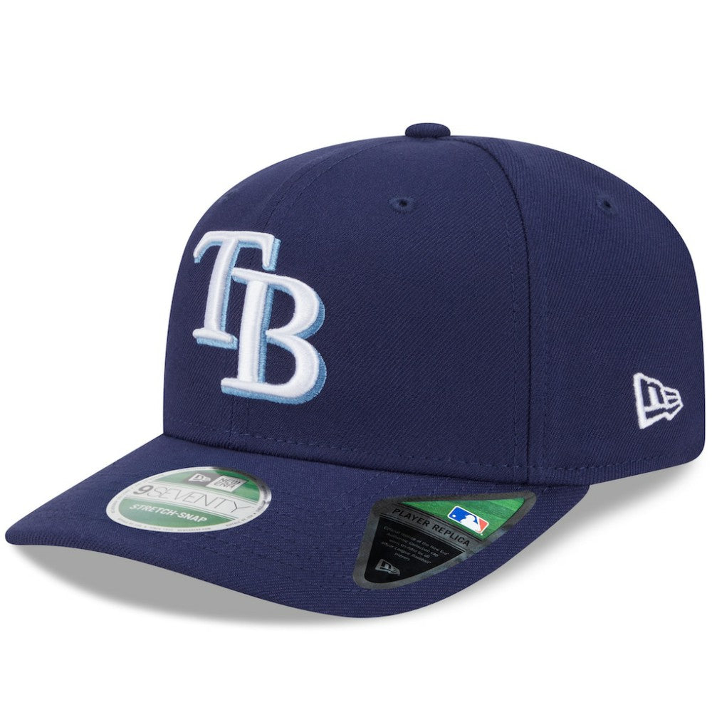 Navy Tampa Bay Rays New Era Player Replica 9SEVENTY Adjustable Hat
