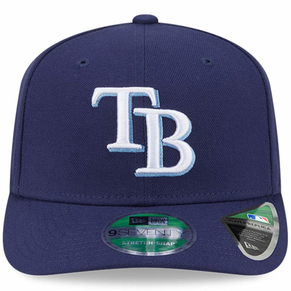 Navy Tampa Bay Rays New Era Player Replica 9SEVENTY Adjustable Hat