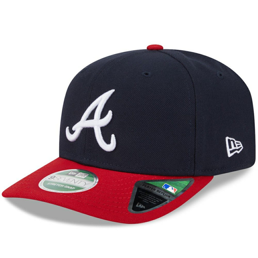 Navy Atlanta Braves New Era Player Replica 9SEVENTY Adjustable Hat