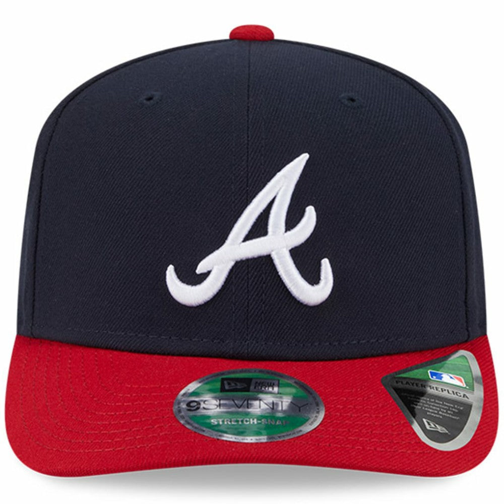 Navy Atlanta Braves New Era Player Replica 9SEVENTY Adjustable Hat