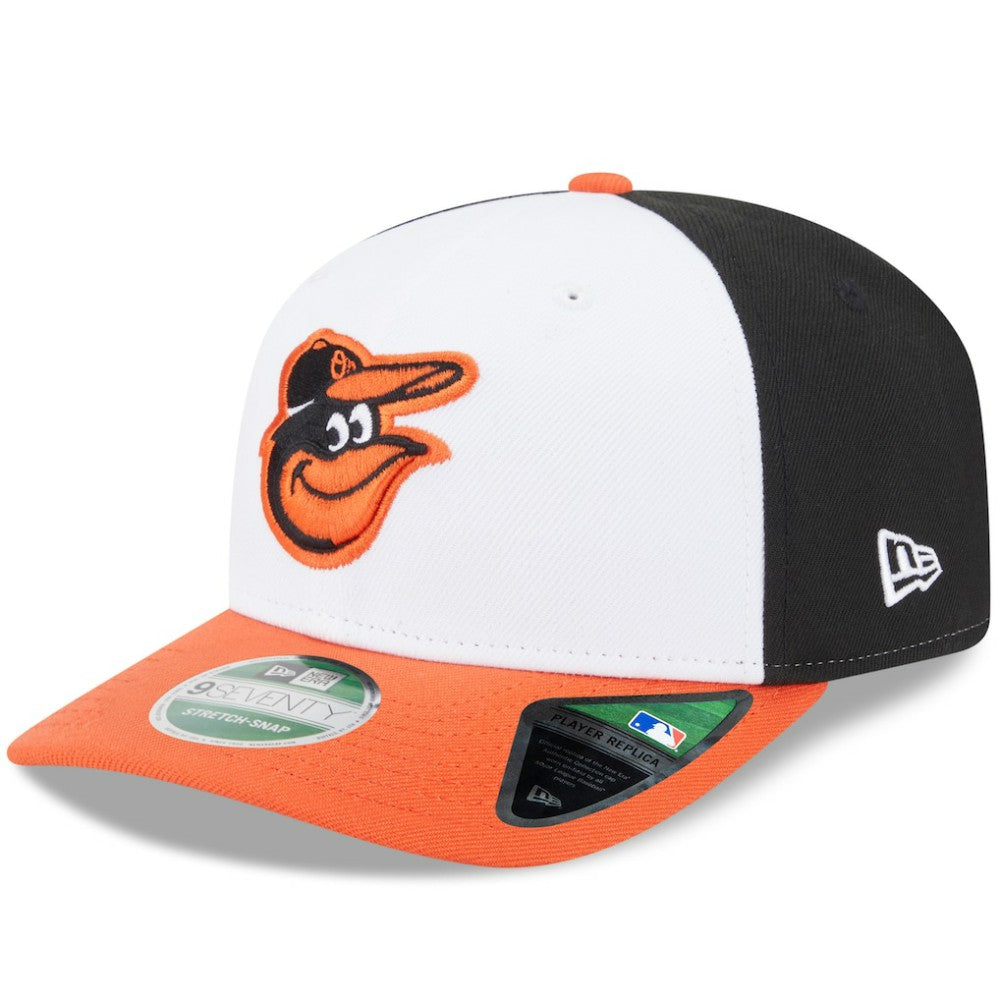 Black/Orange Baltimore Orioles New Era Player Replica 9SEVENTY Adjustable Hat