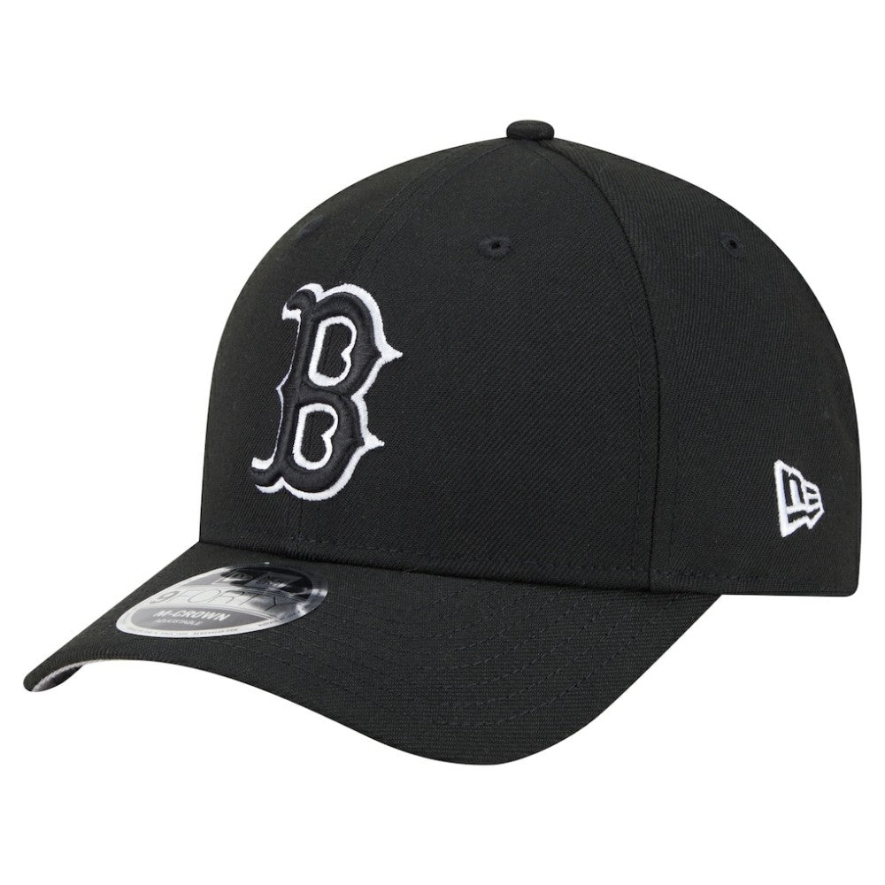 Black Boston Red Sox New Era Player Replica 9FORTY Adjustable Hat