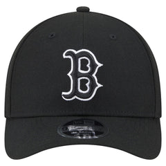 Black Boston Red Sox New Era Player Replica 9FORTY Adjustable Hat