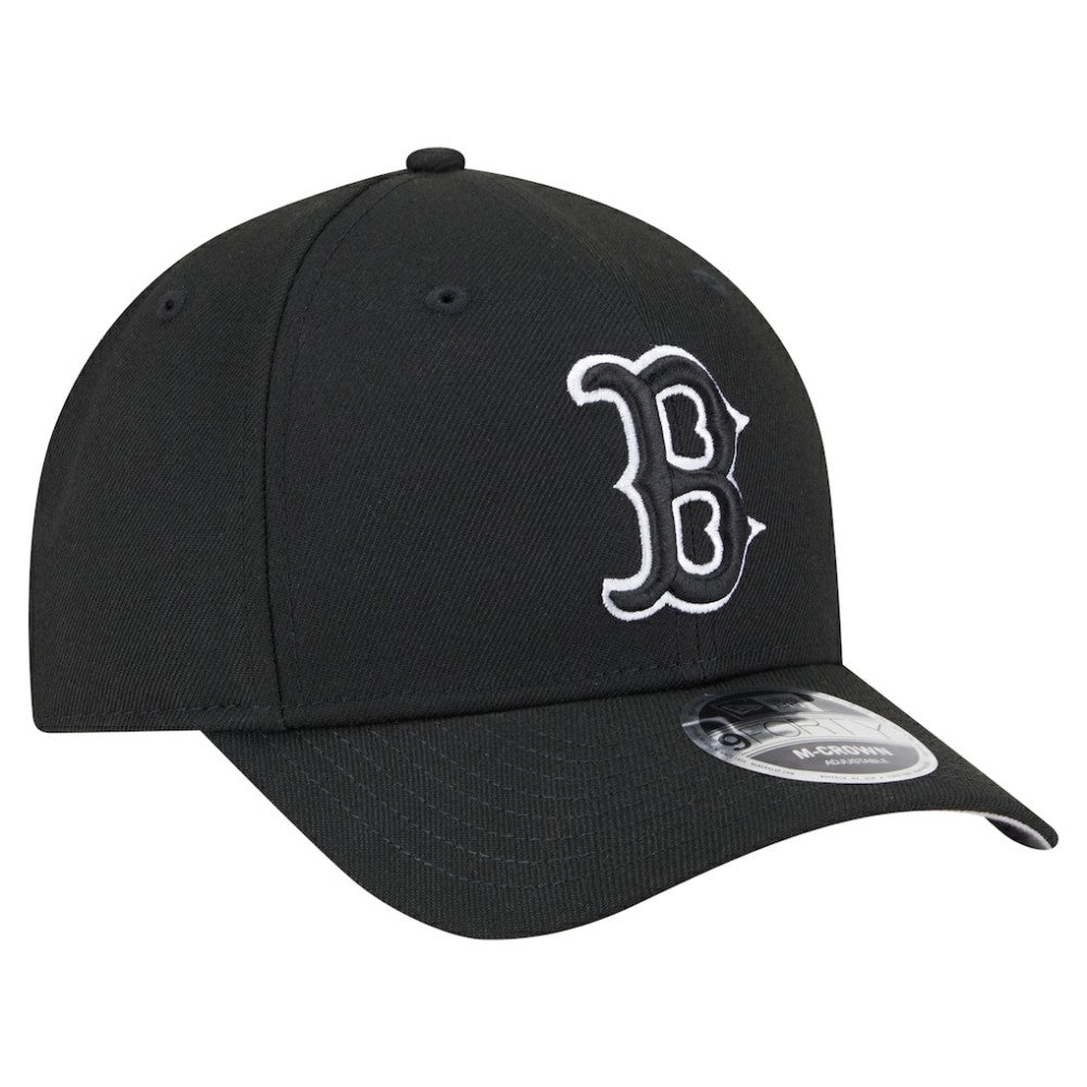 Black Boston Red Sox New Era Player Replica 9FORTY Adjustable Hat