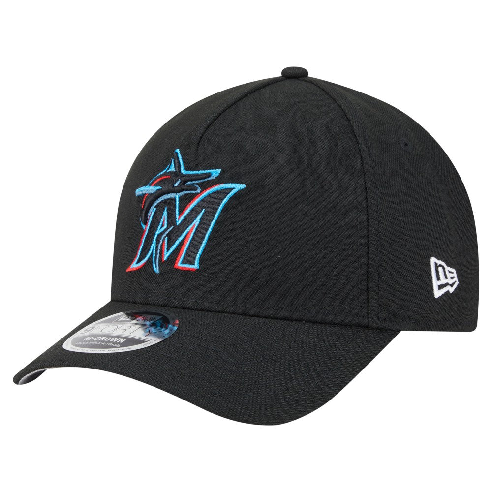 Black Miami Marlins New Era 9FORTY M-Crown Adjustable Hat