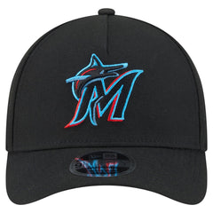 Black Miami Marlins New Era 9FORTY M-Crown Adjustable Hat