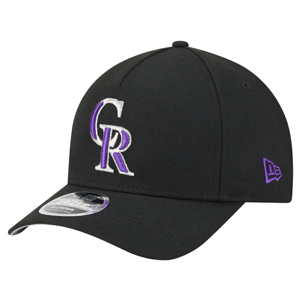 Black Colorado Rockies New Era 9FORTY M-Crown Adjustable Hat