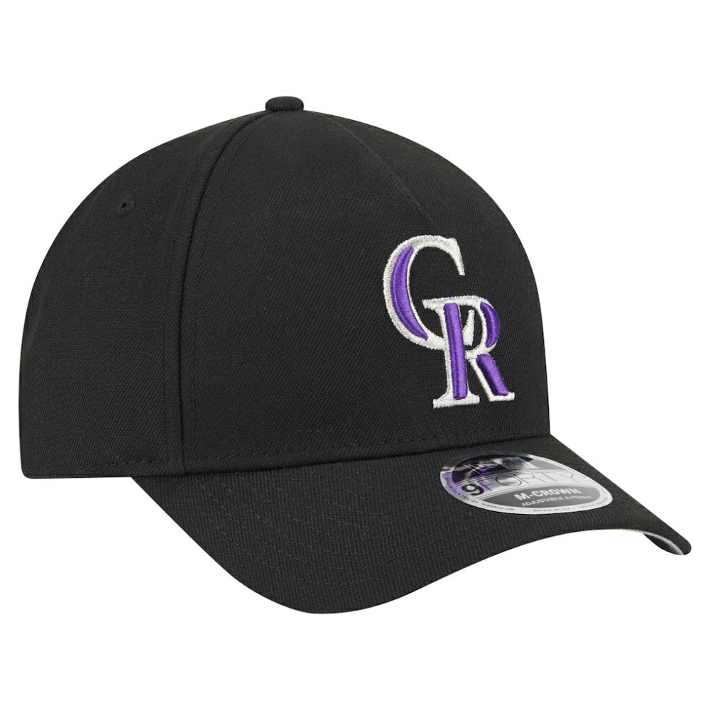 Black Colorado Rockies New Era 9FORTY M-Crown Adjustable Hat