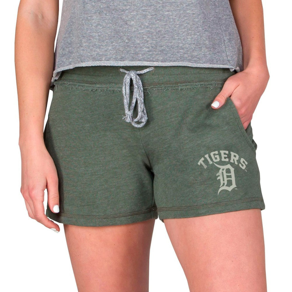Green Detroit Tigers Concepts Sport Women's Mainstream French Terry Tri-Blend Shorts