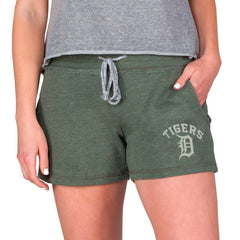 Green Detroit Tigers Concepts Sport Women's Mainstream French Terry Tri-Blend Shorts