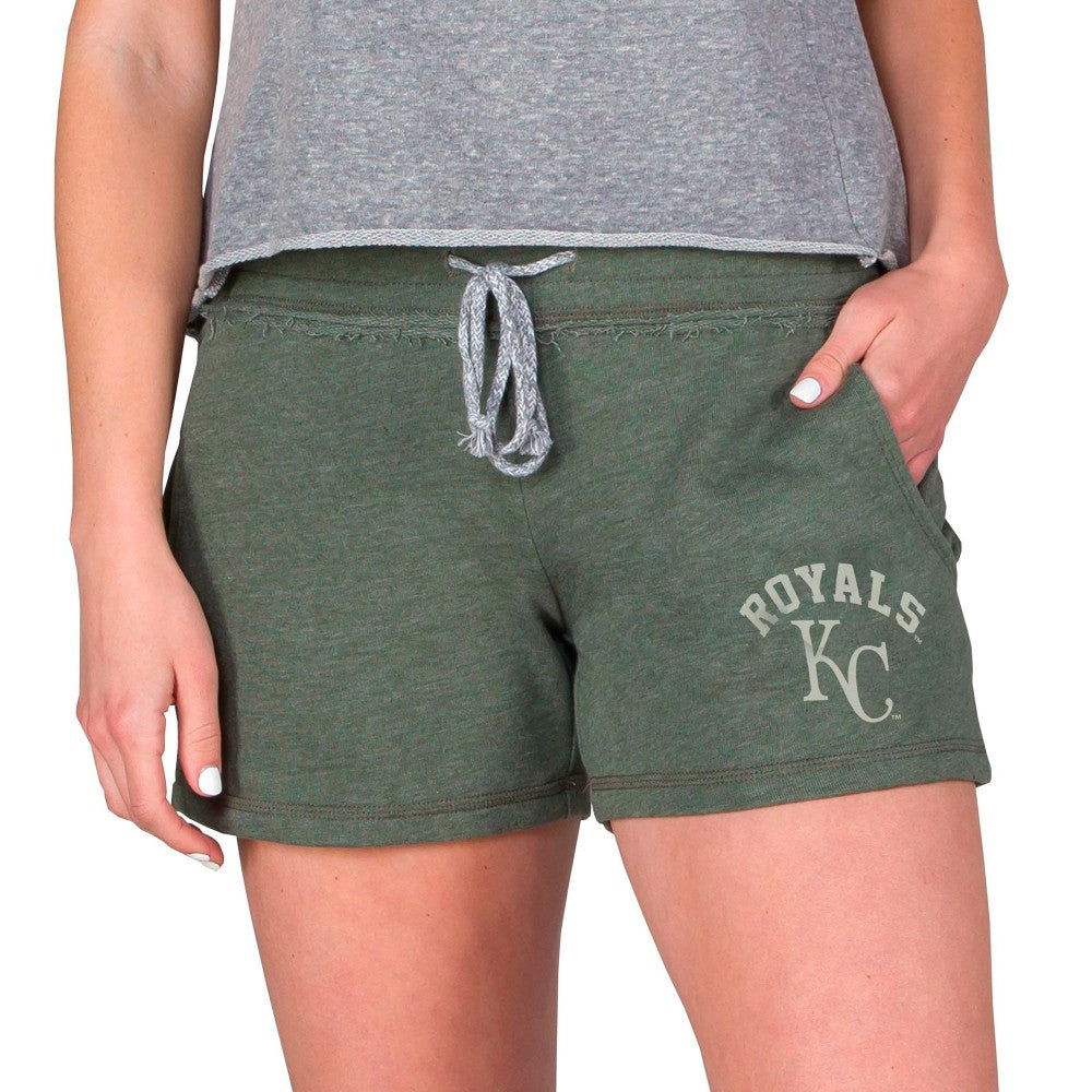 Green Kansas City Royals Concepts Sport Women's Mainstream French Terry Tri-Blend Shorts