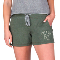 Green Kansas City Royals Concepts Sport Women's Mainstream French Terry Tri-Blend Shorts