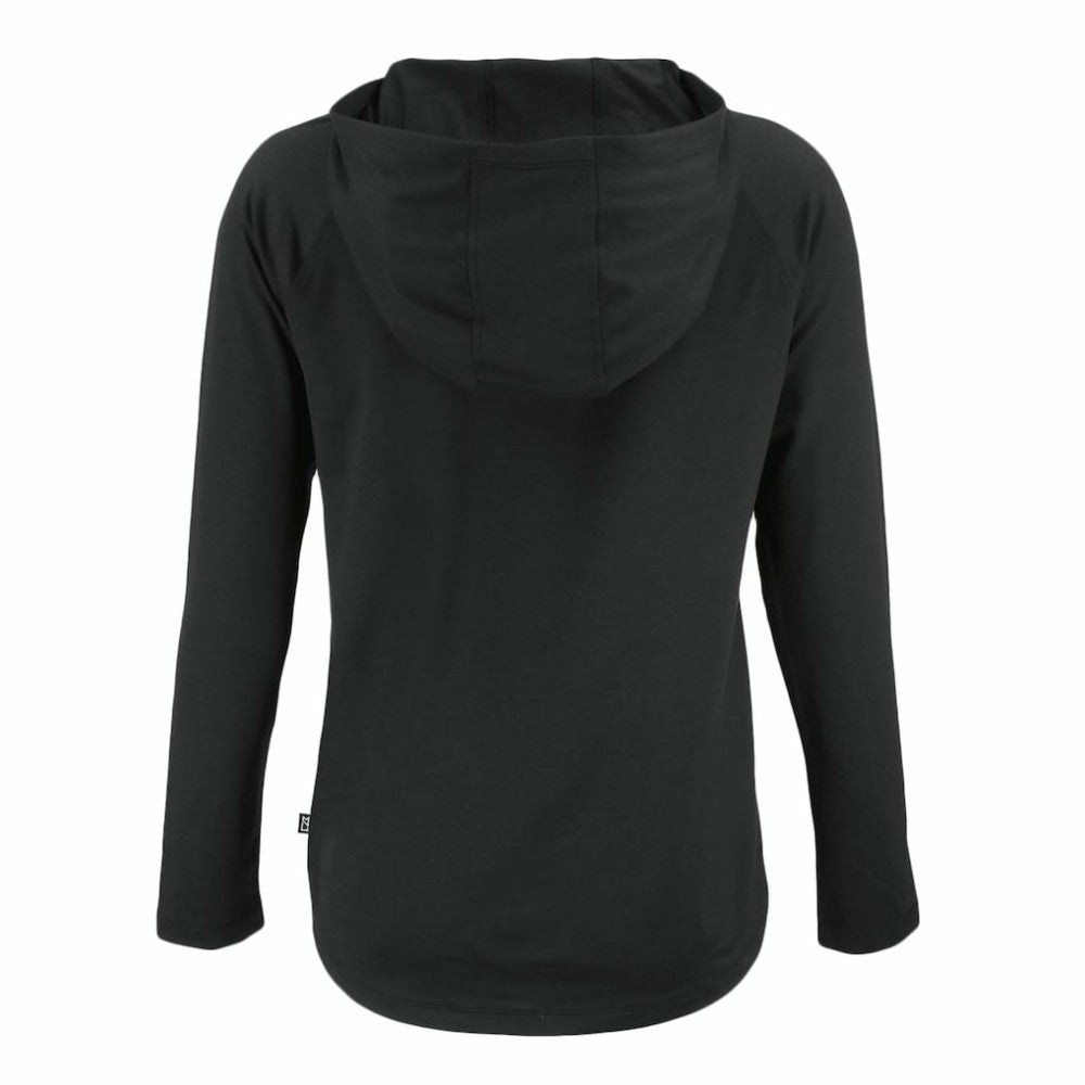 Black Los Angeles Dodgers Cutter & Buck Women's Coastline Epic Comfort Eco Recycled Raglan Long Sleeve Hoodie T-Shirt