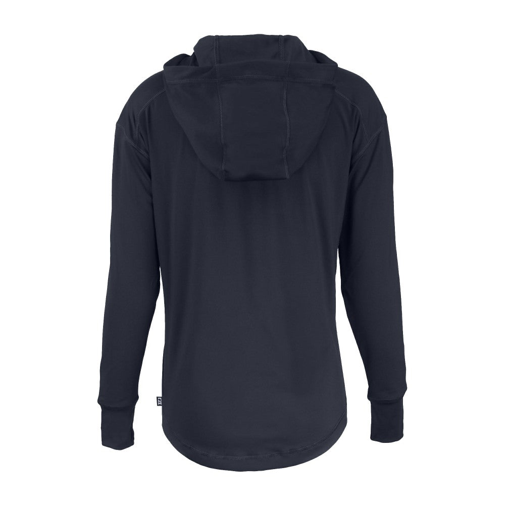 Navy New York Mets Cutter & Buck Women's Daybreak Eco Recycled Half-Zip Hoodie
