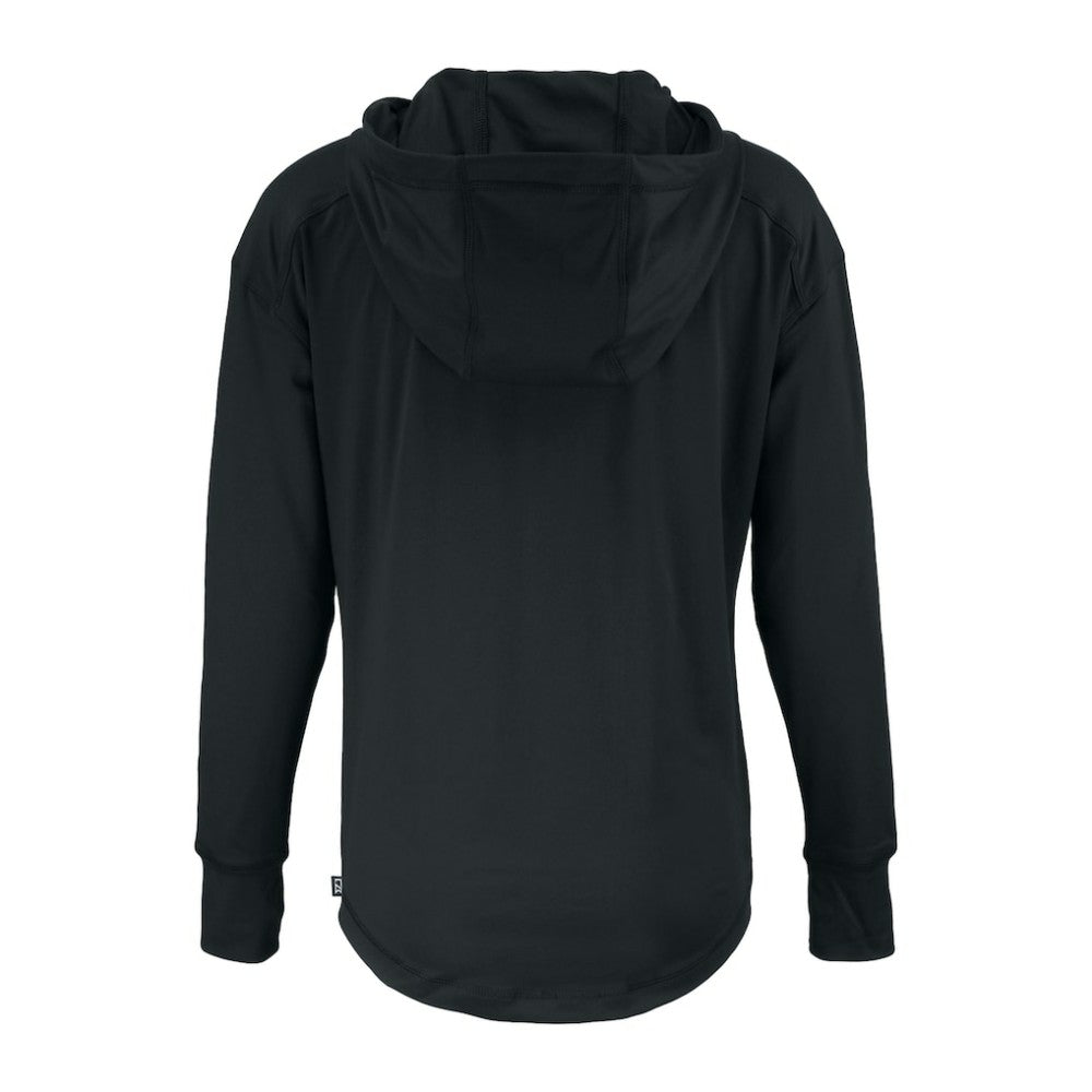 Black Baltimore Orioles Cutter & Buck Women's Daybreak Eco Recycled Half-Zip Hoodie