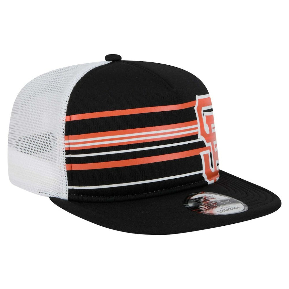 Black San Francisco Giants New Era 9FIFTY A-Frame Trucker Snapback Hat